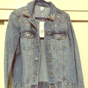 Studded denim jacket